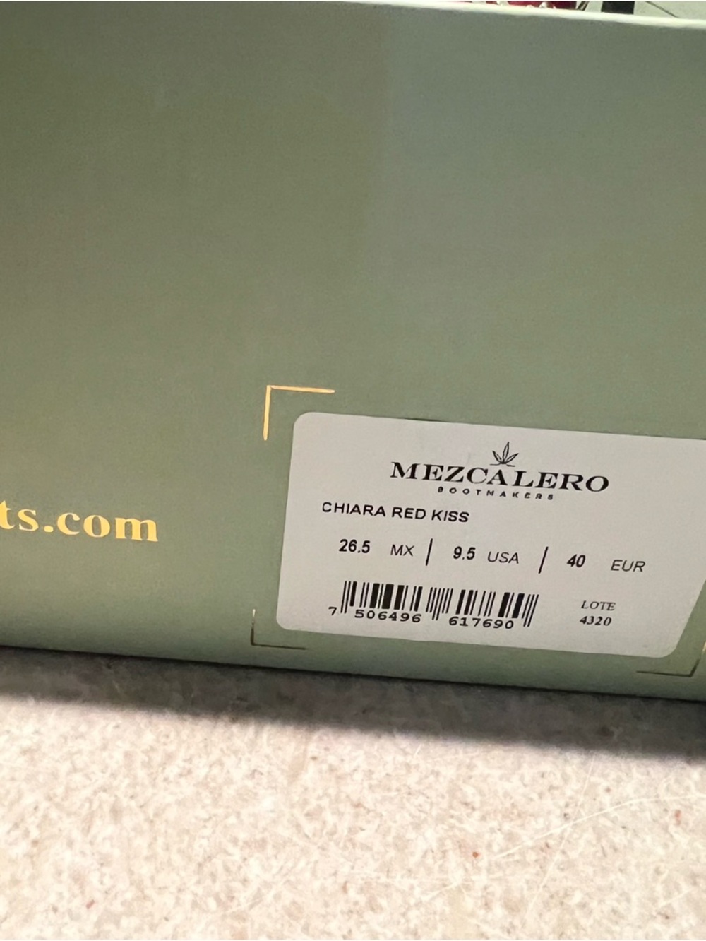 Mezcalero Chiara Red Kiss Studded Western Boots - Sz. 9.5 - New in Box - Picture 15 of 16
